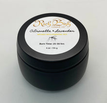 Load image into Gallery viewer, Coconut soy insect repellent 4oz candle